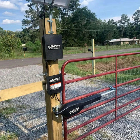 Gate opener setup with 12 Volt 7.0Ah Sealed Lead Acid Battery For Gate Openers And Multi Use Systems Maintenance Free Power Pack