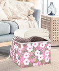 Super Slick Collapsible Storage Bin With Secure Velcro Lid And Tough As Nails Frame Handles For Hassle Free Bedroom Organization And Sweet Closet Solutions Smoothly Saves Space, holding blankets.
