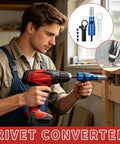 Rivet Adapter Drill Kit For Quick Auto Body Repairs, Cordless Riveting System in action with durable metal head