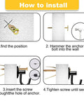 How to install Top Shelf Drywall Self Drilling Anchor And Screw Hardware Kit for quick and easy wall mounts in four steps.