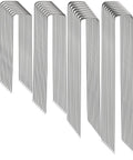 Heavy Duty Landscape Stakes Kit 100 Pack In 4 Inch 6 Inch 8 Inch And 10 Inch 11 Gauge Galvanized Staples for Weed Barrier Fabric