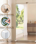 Extra Large Nanofilm Full Body Mirror Rolls Smooth With Heavy Duty Casters Totally Crack Proof Ultra Light As A Feather Built Differently For Home Gym Essentials Yoga Dance Studio showing 43x75 dimensions