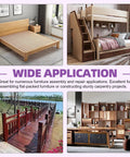Image showing furniture projects using 100 Piece Pocket Hole Screw Set 8 By Two And A Half Inch Coarse Thread Self Tapping Screws.