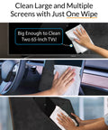 iCloth XL Screen Cleaning Wipes by Amazon; lint-free, streak-free, fast-drying wipes for large screens (60 XL wipes)