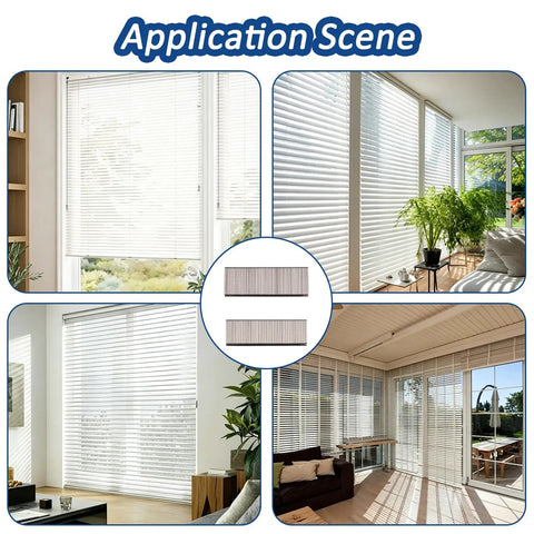 160 Piece Heavy Duty Plantation Shutter Repair Staples Kit Built Tough As Nails For Zero Hassle Window Louver Fixes in various window settings.