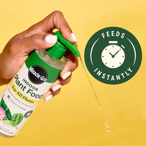 Straight Fire Liquid Plant Food For Indoor Houseplants And Potted Greens With Fast Absorbing Nutrients To Give Your Greenery A Dope Boost And Build Rock Solid Roots For Zero Sweat Care 8 Fl Oz Two Pack shown in hand with dropper, highlighting usage.
