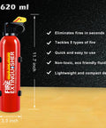 Portable Mini Fire Extinguisher 2 Pack With Durable Wall Mount Bracket Emergency Grab Bag Essentials For Home And Auto 620 ml size lightweight design