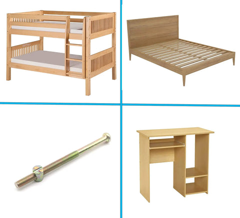 M8 X 120mm Hex Drive Socket Cap Furniture Barrel Nuts And Bolts Set For Replacement Bunk Bed Frames Heavy Duty Hardware Built Tough With A Solid As Rock Hold That Stops Wobbles Dead In Their Tracks 10 Piece Pack with bunk beds and furniture.