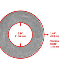 Steering spindle bushing kit washer, 1.64" diameter, 0.055" thick, for John Deere riding mowers, Get Your Rig Back On Track With This Premium Steering Spindle Bushing Kit And Axle Components For John Deere Riding Mowers Snappy Handling And Durable Everyday Performance.