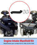 Ultimate Drop In Engine Intake Manifold Kit bolts to Kawasaki and Cub Cadet engines, includes rubber pipe and clamps.