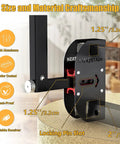 Heavy Duty Wall Mount Hitch Receiver Adjusts From One Point Two Five To Two Inches For Super Clean Garage Setup, detailed view of solid aluminum construction.