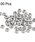 Top Shelf Stainless Steel Self Clinching Rivet Nuts Round Head in a 100 Piece Pack, perfect for thin sheet metal mounting.