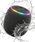 Room 3 Portable Bluetooth Speaker With IPX6 Waterproof Build TWS Pairing 12W Bass Boomin Stereo Sound With RGB Lights