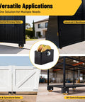 2 Pack Built Tough 4 Inch V Groove Sliding Gate Rollers With Welded Brackets And Dual Sealed Bearings Crushing A Solid 3000 Pound Load For Corrosion Resistant Yard Glide used for different gate types.