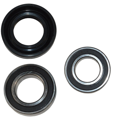 Heavy Duty Bearing And Seal Kit For Whirlpool Washing Machine Tub Replacement Featuring Premium Dual Bearings And Reinforced Gasket, three components visible.