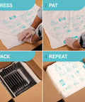 Boss Level Self Expanding Foam Packing Bags For Shipping Cartons Quick Cure Heavy Duty Cushioning To Guard Delicate Cargo No Sweat Ecommerce Warehouse Run Pack Of Forty Eight Twenty Five By Twenty Seven used for packing process demonstration.