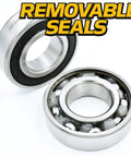 6 Pack C3 Spindle Bearings With High Speed Thermal Expansion Design And Synthetic Grease Rated To 400F For Heavy Duty Trailers And Farm Equipment close-up of removable seal ball bearings