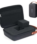 Heavy Duty Hard Eva Case With Removable Soft Foam For Kickass Shockproof Camera And Drone Storage featuring black foam interior and zipper.