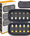 Slick Flash Drive Case and USB Stick Organizer for Keeping Thumb Drives Locked Down Tight During Everyday Commutes with Hella Secure Snap Closure and Comfortable Pocket Friendly Profile, open with USB sticks inside.