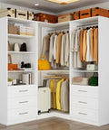 Super Game Changer Modular Closet Organizer Featuring Nine Roomy Drawers And Plenty Of Hanging Rods For Sweet Bedroom Storage And No Sweat Setup Everyday, featuring neatly arranged clothes.