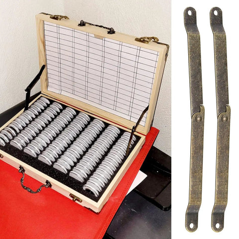 Bronze Box Lid Support Hinge 20 Pack Foldable Cabinet Stay Brackets for Wooden Boxes and Windows Retro Iron Lid Hinge with Strong Load
