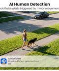 View from Solar Powered Wireless Outdoor Security Camera With 2K Resolution 360 Degree Pan Tilt Auto Tracking Spotlight