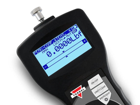 Pro Grade Workhorse Digital Force Gauge For Tension And Compression Testing with sharp display and control buttons.