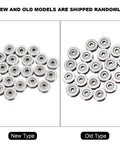 Heavy Duty Stainless Steel V Bearing Pulley Wheels For Zipline Trolley Replacement Double Shielded 20 Pack, new and old models shown.