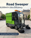 Heavy Duty Large Area Floor Sweeper Machine Industrial Cleaning Equipment For Warehouse Factory Use Powerful Brush System in urban setting.