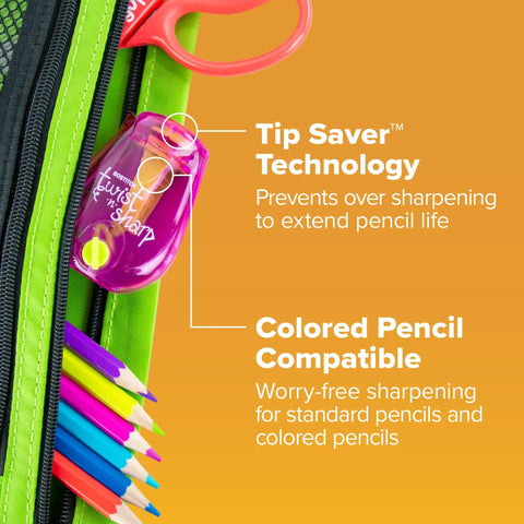 Curved Handheld Manual Pencil Sharpener Boasts A Smooth Ratchet Grip And Adjustable Dial To Transform Dull Points Into Deadly Sharp Edges With Zero Sweat A Legit Daily Driver For Students And Desk Work, showing tip saver tech and compatibility with colored pencils.