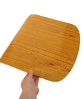 Built Different Orange Wood Stool Seat Repair Board, heavy duty wood panel for chair, sturdy replacement design.