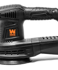 5 Inch Variable Speed Random Orbital Sander With 3.7 Amp Motor, Dual Grip Handle, Hook and Loop Pad, 6000 to 13000 OPM, Dust Port, Black