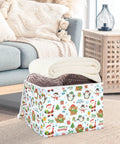 Heavy Duty Foldable Storage Bin With Secure Lid And Easy Grip Handles Built Tough Hollow Frame Collapses Flat, holds blankets