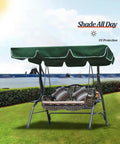 Porch Swing Canopy Replacement Waterproof UV Resistant 300D Heavy Duty Rip Proof Garden Hammock Top Cover For Outdoor Patio