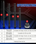 Harmonic Balancer Installer Kit With Long Reach Adapters And Nut, underdrive pulley damper tool set specifications chart