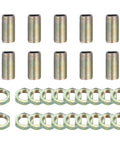 Shop Rat Approved 10 Piece Lamp Pipe Nipples Kit With Lock Nuts M10x1 Fine Thread 0.6 Inch Carbon Steel Zinc Plated heavy-duty hardware