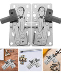 Soft Close Cabinet Hinges 45 Degree Drop Down For Shoe Cabinets With Slow Closing And Damping Durable Iron Hardware extended view