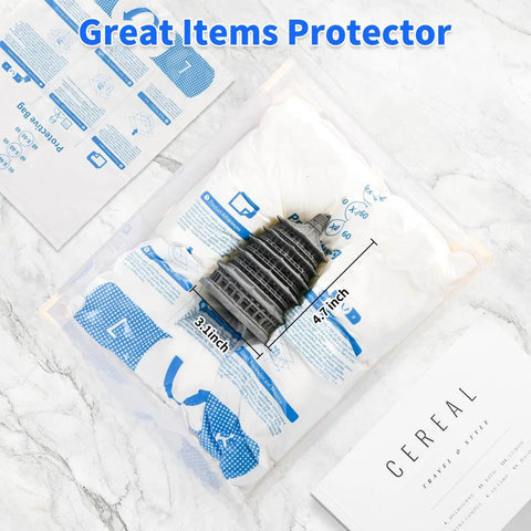 Four Pack Expanding Packing Foam Inserts For Top Shelf Shipping Defense With Custom Molded Cushioning protects electronics with dimensions shown.
