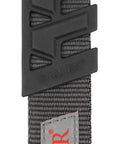 Close-up of Baktrak Traction Web Rifle Sling with molded non-slip pad and woven fabric showing Allen branding.