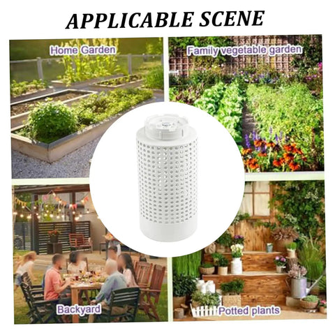 In-Ground Compost Bin Kit, Three-Piece 4x10 Inch PVC Composter Tumbler for home gardens and vegetable gardens.