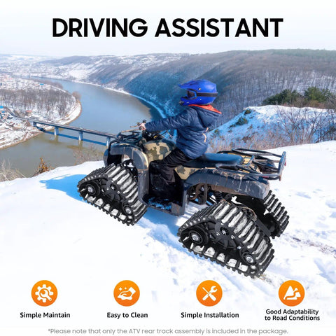 ATV with Pair Go Kart ATV UTV Buggy Quad Rear Wheel Rubber Tracks For Snow And Sand Trail Ready All Terrain Upgrade