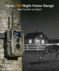 E6 WiFi Trail Camera Non Cellular With External Antenna Stable WiFi On Site App Viewing Grab And Go 64MP 1296P HD No Glow