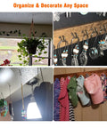 Half Inch Small Screw Hooks Set 120 Pcs Rust Resistant Coated Steel Mini Twist In Hooks for hanging plants, ornaments, jewelry, hats.
