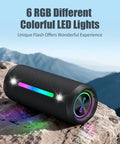 Outdoor Waterproof Bluetooth Speaker With Bass Boost And 35W Power For Loud Stereo Sound IPX7 Portable Party Speaker on rocks