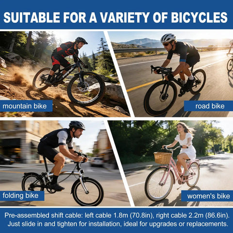 21 Speed Bike Shifter Lever Set For Mountain Bikes Twist Front And Rear Gears 3x7 Speed for various bicycle types