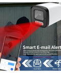 Heavy Duty 4K 8MP PoE CCTV Security Camera Kit With NVR Recorder And Smart Face Detection capturing motion detection alerts.