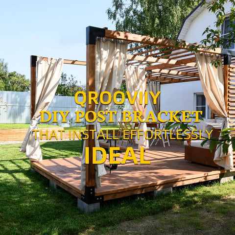 2 Pack L Shaped Pergola Bracket Kits For 4x4 Lumber Woodworking DIY Gazebo Patio Projects Heavy Duty Hardware Included 2 Way Brackets For Pergolas Gazebos Log Cabins And Outdoor Structures