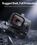Insta360 Ace Pro Waterproof Dive Case with Bracket Screw 45m 148ft Deep Underwater Housing for action cameras on rocky terrain