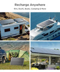 N Type 100W Solar Panel With 25 Percent Efficiency Monocrystalline PV Module For RV Van Marine And Off Grid 12V Systems