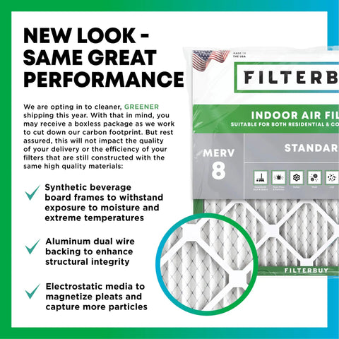 Big Time 10X20X4 Pleated Air Filters MERV 8 Rating six pack with synthetic frames and electrostatic media for HVAC filtration.